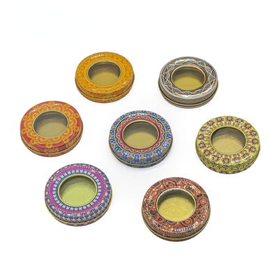 4 Oz 8 Oz Metal Teneke Mumluk Kavanoz 70x20mm Yuvarlak