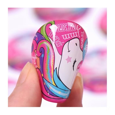 25mm Daire Epoksi Dome Sticker Tedarikçiler 3d PE PP PVC PET Su Geçirmez