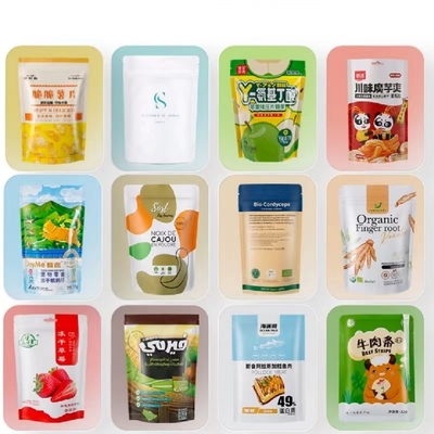 Baskılı Özel Baskılı Açılıp Kapanabilir Plastik Torba Ambalaj Zip Kilidi Açık Ön Mücevher