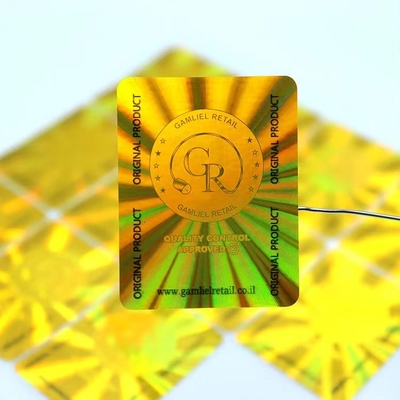 Özel Logo Ambalaj Hologram Etiket Etiket Altın Orijinal Güvenli Yazdırılabilir