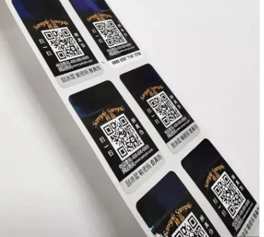Özel Yapılmış Qr Kodu Hologramlı Etiket Orijinal Lazer Sahteciliğe Karşı Etiketler
