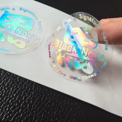 Lazer Sahteciliğe Karşı Etiketler Çizik Kaplama Sahte Olmayan Etiket Holografik