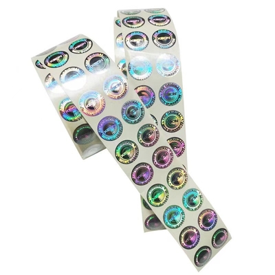 Glassine / Serbest Kağıt ile Renkli Baskı Özel Boyutlu Ambalaj Hologramı