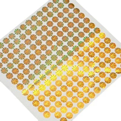 Yapışkanlı Etiket PVC Hologramlı Vinil Etiket Sahteciliğe Karşı