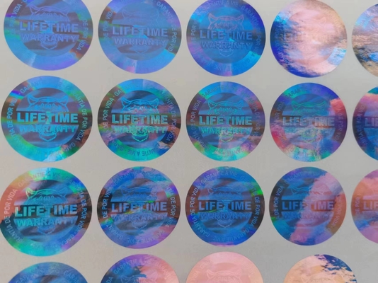 Fabrika malzemeleri tasarlanmış güvenlik Altın Hologram Lazer Markaları
