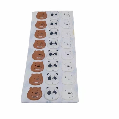 3d Daire Temizle Epoksi Kubbe Etiketler Etiketleri PP PVC PET Led